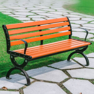 Ghế Công Viên Có Tựa Giả Gỗ